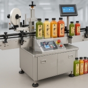 Máy dán nhãn chai vuông / phẳng